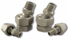 EXAIR Air Gun Swivel: Stainless Steel, Compatible with 1108 PEEK/1108SS, 1 1/16 in Overall Lg, 9201. Key specifications — attr75063: 1/8 in MNPT; attr78199: Air Gun Swivel; attr75054: 9201; attr75057: EXAIR; attr75066: 1108 PEEK; attr75074: Stainless Steel.