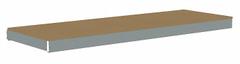 TENNSCO Shelf: 72 in x 24 in, 2,000 lb Load Capacity, Particleboard, Gray, Shelf (MPN ZLCS-7224D). Key specifications — Decking Material: Particleboard; Includes: (2) Channel Beams; Decking Finish: Unfinished; Shelf Configuration: Single Straight; Color: Gray; Frame Material: Steel; Brand: TENNSCO; Frame Finish: Zinc Plated.