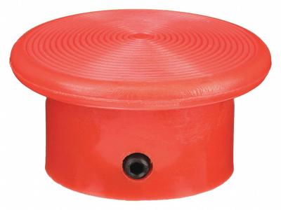 SCHNEIDER Mushroom Head: 30 mm Panel Size, Non-Illuminated, Non-Metallic - Heads for Push Buttons