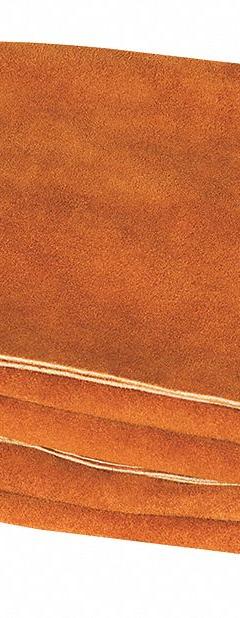 STEINER Welding Blanket: Leather, 6 ft Wd, 6 ft Lg, Orange, 3 oz/sq yd Material Wt (MPN 321-6X6). Key specifications — Manufacturer Part Number: 321-6X6; Brand: STEINER.