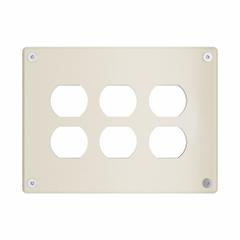 LEGRAND Wall Plate: Duplex Outlet, 3 Gang, Ivory, Jumbo Size (MPN WSP33D1IVYPS). Key specifications — Brand: LEGRAND; Material: Stainless Steel; Includes: Torx Security Screws.
