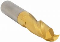 APPROVED VENDOR Square End Mill: Carbide, TiN Coated, 2 Flute, 11/16" Mill Dia, 1-1/2" LOC, 4" OAL (MPN 204-001231)