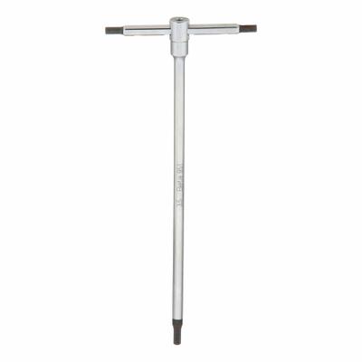 BETA Hex Key: 0 Ball Ends, 3.5 mm Tip Size, Metric, Long, Alloy Steel, Satin - T-Shaped Hex Keys