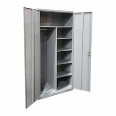 LYON Storage Cabinet: 36 in x 18 in x 78 in, 1 Adj Shelf, Swing Handle & Keyed, Frame, Gray, Gray. Key specifications — Brand: LYON; Base Type: Frame; Cabinet Color: Gray; Frame Assembled: Assembled.