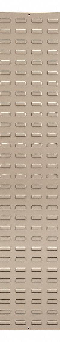 AKRO-MILS Louvered Panel: 61 in x 18 in x 5/16 in, 1 Sides, 0 Bins, Beige (MPN 30118BEIGE). Key specifications — attr38851: Beige; attr38864: Powder Coated; attr38845: AKRO-MILS.