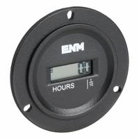 ENM Hour Meter: Hour Meters, Front Panel Mounting, Digital, 115 V AC/DC – 275 V AC/DC, LCD, Tenth (MPN TB44B69A). Key specifications — Mounting Style: Flange; Bezel Face Shape: Round; Hour Unit Increment: Tenth; NEMA Enclosure Rating: 12; Brand: ENM; Manufacturer Part Number: TB44B69A; Meter Type_Broad: Digital.