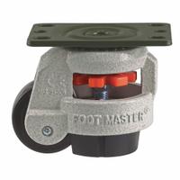 FOOT MASTER Plate Caster: Nylon Tread, 50 mm Wheel Dia, 82 mm Mounting Ht, 617 lb Load Capacity (MPN GD-60-F-NYN-PUS). Key specifications — Brand: FOOT MASTER; Frame Color: White.