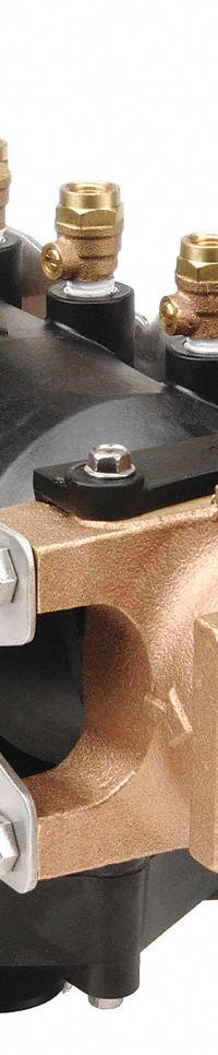 WILKINS Reduced Pressure Zone Backflow Preventer: 375, Std Configuration, Glass-Filled Nylon, Flange (MPN 2-375). Key specifications — Shut-Off Valve Type: Ball Valve; Connection Type: Flange.