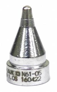 HAKKO Nozzle: Round, 2 mm W, For Use With FR-301/4101/4102/4103/4104 (MPN N61-05). Key specifications — Brand: HAKKO; Manufacturer Part Number: N61-05.