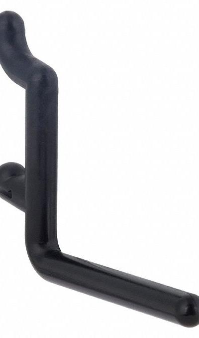 FUNCTIONAIRE Single Rod Pegboard Hook: 1/4 in Peg Hole - Hooks for Round-Hole Pegboard