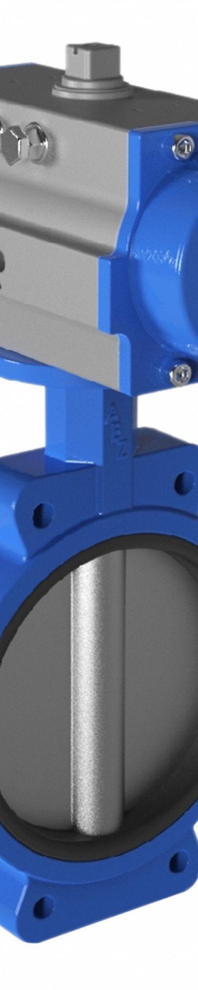 ABZ VALVES Pneumatically Actuated Butterfly Valve: For - Ductile Iron General-Service Pneumatic Butterfly Valves