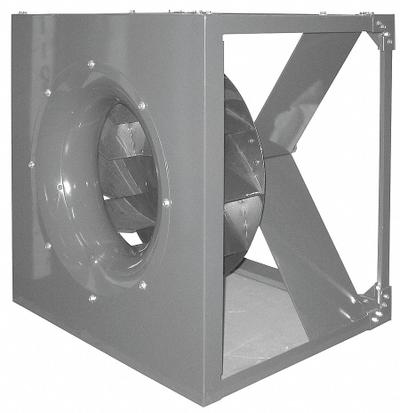 Dayton Plenum Fan: 22 in Wheel Dia, Belt Drive - Belt-Drive Blower without Drive