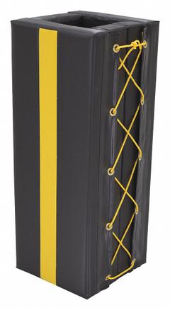 APPROVED VENDOR Column Protector: 7 in, 7 in, 7 in, 7 in, Square, 7 in Compatible Column Dia, Vinyl (MPN V-PAD-S-37). Key specifications — Color: Black; Maximum Compatible Column Length: 7 in; Minimum Compatible Column Length: 7 in; Brand: APPROVED VENDOR; Material: Vinyl.