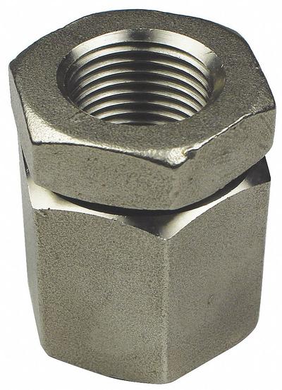 CALBRITE Threaded Coupling - Three-Piece: 316 Stainless Steel, 1 1/4 in Trade Size - Three-Piece Threaded Couplings