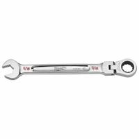 MILWAUKEE Combination Wrench: Chrome Vanadium Steel, Chrome, 9/16 in Head Size, 1/4 in Overall Lg (MPN 45-96-9815). Key specifications — attr309600: 9/16 in; attr309611: Chrome; attr309610: Chrome Vanadium Steel; attr309604: No; attr309612: No; attr309613: No; attr309615: Yes; attr324932: MILWAUKEE.