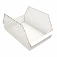 DIAMOND STORAGE SOLUTIONS Storage Basket: 30 in, Steel, White (MPN DVS-30-18-14-DUA-TBL). Key specifications — Manufacturer Part Number: DVS-30-18-14-DUA-TBL; Brand: DIAMOND STORAGE SOLUTIONS; Finish: Powder Coated; Material: Steel; Color: White.