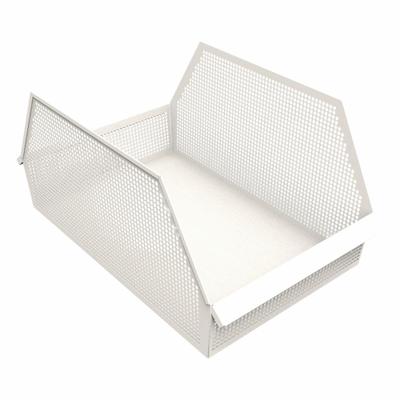 DIAMOND STORAGE SOLUTIONS Storage Basket: 30 in, Steel - Ventilated Steel Bins