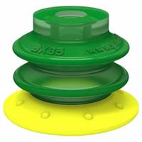 PIAB Vacuum Pad Assembly: G3/8 in, 37.08 mm Pad Dia, Polyurethane, Yellow, 42.93 mm Pad Ht, 30A (MPN BX35P.4K.04AD.F). Key specifications — attr1019194: BX35P.4K.04AD.F; attr1019196: PIAB; attr1019197: 30A.