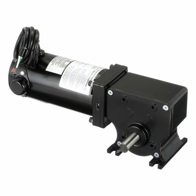 Dayton Gearmotor: Right Angle, 24V DC, TENV, 26 RPM, 266 in-lb Max Torque, 60:1 - Right Angle DC Gearmotors