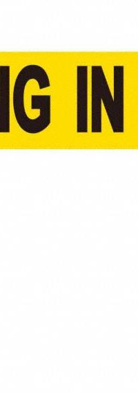 BANNER STAKES Magnetic Wall Mount Barrier: Magnet, 15 ft Belt Lg, Maint & Cleaning Messaging, Yellow (MPN MH1504). Key specifications — attr981520: Black; attr981527: Black; attr193646: BANNER STAKES; attr981511: Yellow.