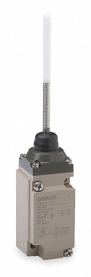 OMRON Wobble Stick Limit Switch: Wobble Stick, 2 Mounting Holes, Aluminum - Rod Wobble-Stick Limit Switches