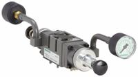 NUMATICS Sandwich Dual Air Regulator: 69 cfm Max Flow Rate, 10 psi to 130 psi, 115°F Max Op Temp (MPN 152RD100J000000)
