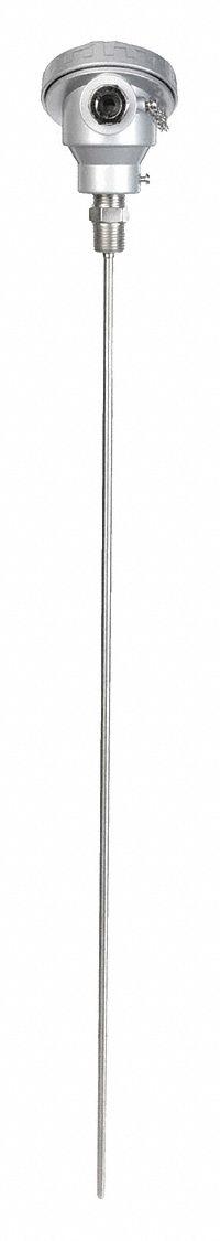 TEMPCO Temperature Probe: 0°F to 392°F /-18°C to 200°C, ±0.15°C/0.06 ohm @ 0°C, 12 in Probe Lg (MPN RTD00703). Key specifications — Accuracy: ±0.15 °C/0.06 ohm @ 0 °C; Brand: TEMPCO; Probe Sheath Material: 316 Stainless Steel; Process Mounting Thread Size: 1/2" MNPT.