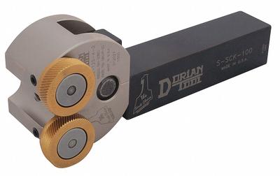 DORIAN Knurling Holder: 3/4 in Shank Wd, 3 1/4 in Shank Lg, 5 3/8 in Overall Lg - Machining