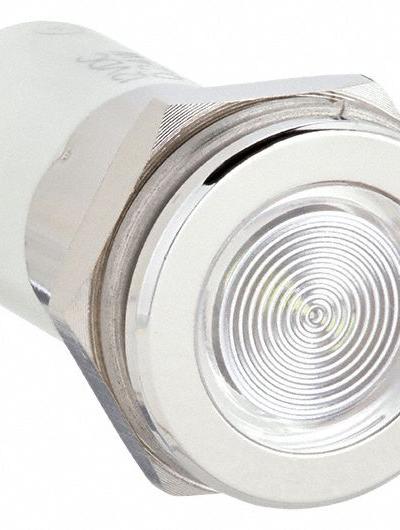 APPROVED VENDOR Flush Panel Light: 16 mm Panel Mounting Hole Dia - LED Indicator Pilot Lights