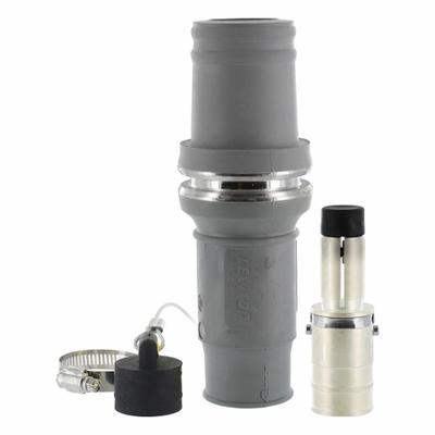 LEVITON Single Pole Inline: Male, Gray, 1000V AC, 1,009 A, Crimp Tube Termination - Plugs with Crimp Tube Terminations