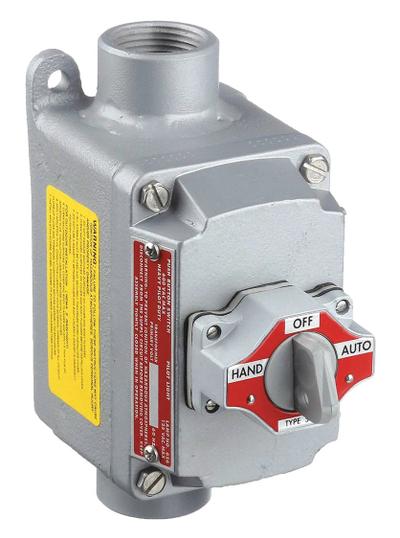 APPLETON ELECTRIC Selector Switch Control Station: 1 Gang, Selector Switch, 2NO/2NC, Hand/Off/Auto - Selector-Switch Control Stations