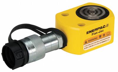 ENERPAC Hydraulic Ram: Single Acting, 10 ton Nominal Capacity, 0 in Nominal Stroke Lg - Low Profile Rams