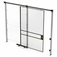 HUSKY RACK & WIRE Slide Door: 8 ft H x 5 ft W x 1 3/4 in D, Black, Powder-Coated (MPN V540508). Key specifications — attr1283297: Powder-Coated; attr1283316: Steel; attr1283313: Yes; attr1283333: HUSKY RACK & WIRE.
