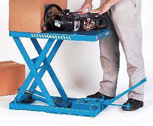 BISHAMON Scissor Lift Table: Electric, 1,100 lb Load Capacity, 31 1/2 in Max Lifting Ht - Fixed-Top Electric Lift Tables