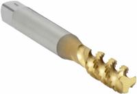 OSG Spiral Flute Tap: #12-24 UNC, 2B, 3 Flute, Bottoming Chamfer, TiN Coated High Speed Steel (MPN 2986805)