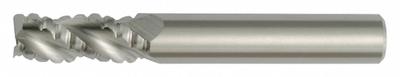 WIDIA HANITA Roughing End Mill: Carbide, TiCN Coated, 3 Flute, 1" Mill Dia, 2-1/4" LOC - Corner-Chamfer Carbide Roughing End Mills for Nonferrous Materials
