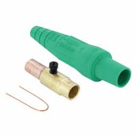 Single Pole Inline: Female, Green, 600V AC/600V DC, 400 A, Crimp Tube Termination, 16 Series (MPN 16D37-UG). Key specifications — Gender: Female; Series: 16; Brand: LEVITON.