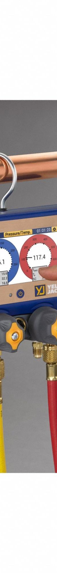 YELLOW JACKET Temperature Probe Strap: 8 in Lg, Input 3 1/2 mm Male, A2L Compatible (MPN 67031). Key specifications — Includes: Strap Temp Probe; Product Type: Temperature Probe Strap; Brand: YELLOW JACKET; Compatible Grainger Part Number: 10M811; Compatible Manufacturer Model Number: 67023; Compatible Series: Mantooth; Manufacturer Part Number: 67031; Material: Aluminum.