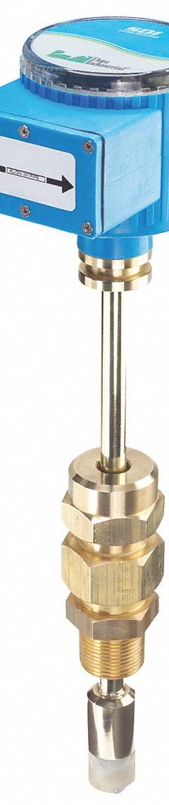 IMPELLER Electronic Flowmeter: Flow Sensor, Water, Paddlewheel, Stainless Steel, 10 in Insertion (MPN 8SDI1D1N00-0200). Key specifications — Brand: IMPELLER; Seal Material: Viton; Unit Of Measure: Gallons; Accuracy: +/-1%; Max. Voltage: 35V DC; Mounting Orientation: Horizontal; Output Type: Standard Frequency Pulse.