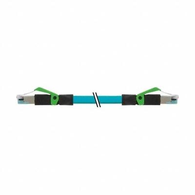 MURRELEKTRONIK Cordset: Cat5, RJ45 Male Straight x RJ45 Male Straight, 1.5 m Lg, TPE, Blue - RJ45 Connector to RJ45 Connector Cordsets