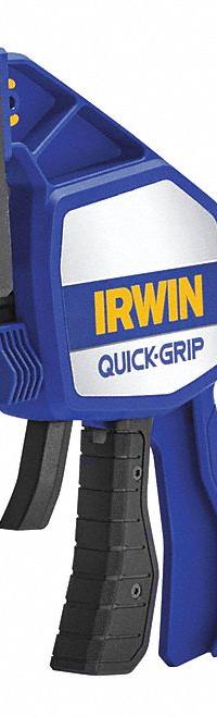 IRWIN Bar Clamp: Full-Faced / Flat, 18 in Max Jaw Opening, 9 1/4 in to 26 7/8 in, 3 3/4 in Throat Dp (MPN 1964713). Key specifications — attr663922: IRWIN.
