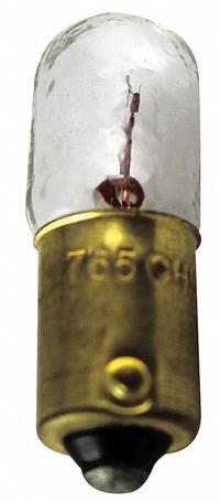 EATON Incandescent Bulb: Incandescent, Miniature Bayonet (BA9s), (T) Tubular, T3-1/4, 755, 6.3V AC (MPN 28-2202). Key specifications — Light Color: White; Trade Number: 755; Voltage: 6.3V AC; Brand: EATON; Bulb Shape: T3-1/4.