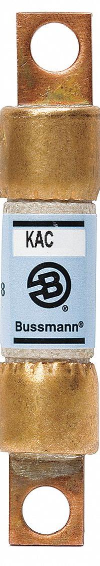 Semiconductor Fuse: KAC Series, Fast-Acting, 60 A, 600 V AC, Non-Indicating (MPN KAC-60). Key specifications — Series: KAC; Brand: BUSSMANN; Voltage Type: AC Only.