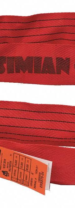 STREN-FLEX SIMIAN GT Round Sling: Type 5, Polyester, Nylon, 4 ft Sling Lg, 1 19/32 in Body Dia (MPN SFERSST5-04). Key specifications — Brand: STREN-FLEX SIMIAN GT.