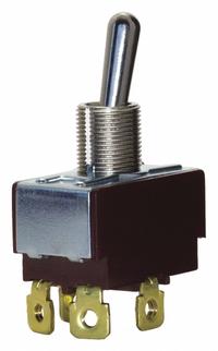 EATON Toggle Switch: 3 Position, 3 Connections, SPST, Screw Terminals Connection, 7500 Series (MPN 7504K4). Key specifications — AC Contact Rating: 10 A @ 250 V; Switch Function Configuration: On/None/On; Brand: EATON; Series: 7500; Horsepower: 1/2 hp @ 125V AC.