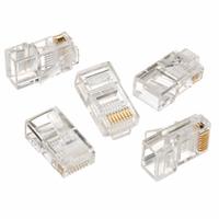 IDEAL Connector: Modular Plug RJ45, Stranded, 5e Cable Category, Std, 25pk Pack Size, 25 (MPN 85-346). Key specifications — Brand: IDEAL; Color: Clear; Compatible Cable Shape: Round; Compatible Wire Solid/Stranded: Stranded; _Pack Size: 25pk.