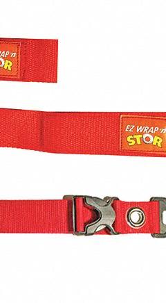 EZ WRAP 'N GO Hook-and-Loop Cinch Strap: 16 in Lg, 5.00 in, 1.5 in Wd, Red, Reusable Wire Ties (MPN EZWRAPNGOSYSVP). Key specifications — Color: Red; Brand: EZ WRAP 'N GO; Includes: Reusable Wire Ties; Max. Bundle Dia.: 5.00 in.
