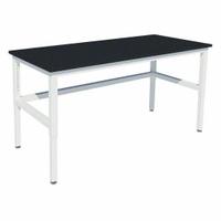 Heavy Duty Table: 30 in Overall Wd, 36 in Overall Ht, 7 ft Overall Lg, Phenolic, Petal White, Steel (MPN GRHD-8430-AP-2). Key specifications — Brand: INSTOCK; Countertop Material: Phenolic; Height Range: 30 in to 36 in.