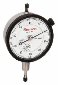 STARRETT Dial Indicator - Lug Back: 0 in to 0.5 in, Inch, Plunger, 0.0005 in Accuracy (MPN 25-431J). Key specifications — attr1184168: 25-431J; attr1184178: 0-50; attr1184223: STARRETT; attr1200883: Dial Indicator - Lug Back; attr1184173: AGD 2; attr1184177: 0.0005 in; attr1184208: Not Included.