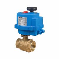 BONOMI Electrically Actuated Two-Way Ball Valve: 1/2 in, Brass, 24V AC/DC, FNPT x FNPT, Straight (MPN 8E064LF-002-1/2). Key specifications — Included Mounting: ISO 5211 Actuator Mounting Pad; Brand: BONOMI; Stem Material: Brass; Actuator Features: Manual Override.
